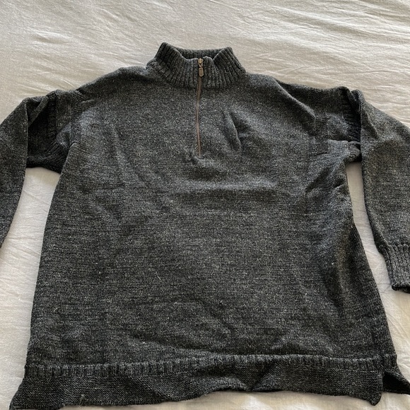 Quarter Zip Wool Sweater - Picture 2 of 6